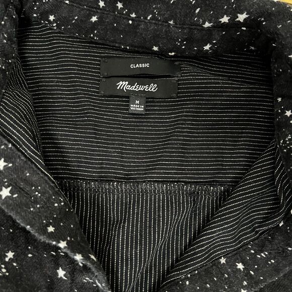 Madewell Oversized Ex-Boyfriend Shirt In Star Print Button Down Women's Size M - Picture 9 of 16